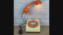 Load and play video in Gallery viewer, Desk Light, Desk Lamp, Vintage Desk Light, Retro Light, Quirky Fun Gifts, Mum & Dad Gifts, Retro Decor, Retro Home Office, Retro Orange Lamp