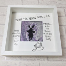 Load image into Gallery viewer, White Rabbit, White Rabbit Alice In Wonderland, Fluid Art, White Rabbit Decor, Inspirational Art, Wonderland Gift, Adventure Quote