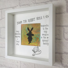 Load image into Gallery viewer, White Rabbit Art, White Rabbit Alice In Wonderland, Fluid Art, White Rabbit Decor, Inspirational Art, Wonderland Gift, Adventure Quote