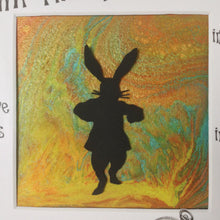 Load image into Gallery viewer, White Rabbit Art, White Rabbit Alice In Wonderland, Fluid Art, White Rabbit Decor, Inspirational Art, Wonderland Gift, Adventure Quote