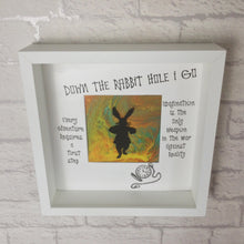 Load image into Gallery viewer, White Rabbit Art, White Rabbit Alice In Wonderland, Fluid Art, White Rabbit Decor, Inspirational Art, Wonderland Gift, Adventure Quote