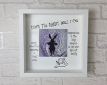 Load image into Gallery viewer, White Rabbit, White Rabbit Alice In Wonderland, Fluid Art, White Rabbit Decor, Inspirational Art, Wonderland Gift, Adventure Quote