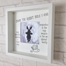 Load image into Gallery viewer, White Rabbit, White Rabbit Alice In Wonderland, Fluid Art, White Rabbit Decor, Inspirational Art, Wonderland Gift, Adventure Quote
