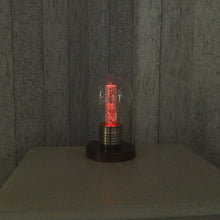 Load image into Gallery viewer, Quirky Light, Quirky Lamp, Funky Light, Quirky Gift, Light Bulb, Quirky Home Decor, Unique Lamp, Colour Change Lamp, Upcycled Lighting