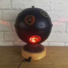 Load image into Gallery viewer, Steampunk Home Decor, Steampunk Lamp, Steampunk Gift, Home Gift, Quirky Home Decor, Quirky Lamp, Coloured Lights, Unique Lamp, Cogs & Gears