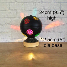 Load image into Gallery viewer, Steampunk Home Decor, Steampunk Lamp, Steampunk Gift, Home Gift, Quirky Home Decor, Quirky Lamp, Coloured Lights, Unique Lamp, Cogs & Gears