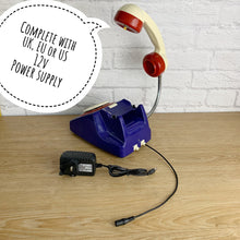 Load image into Gallery viewer, Union Jack, Union Jack Gifts, Retro Lamp, Union Jack Decor, Quirky Lamp, Patriotic Gift, Retro Decor, Telephone Lamp, British Jubilee Gift