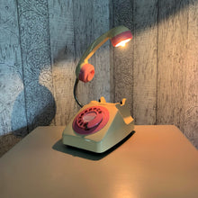 Load image into Gallery viewer, Pink Desk Lamp, Pink Lamp, Pink Office Decor, Pink Bedside Lamp, Home Office Decor, Quirky Gifts, Retro Lamp, Working From Home, Girly Gift