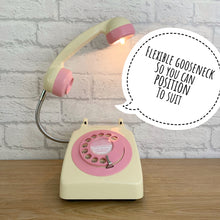 Load image into Gallery viewer, Pink Desk Lamp, Pink Lamp, Pink Office Decor, Pink Bedside Lamp, Home Office Decor, Quirky Gifts, Retro Lamp, Working From Home, Girly Gift