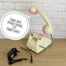 Load image into Gallery viewer, Pink Desk Lamp, Pink Lamp, Pink Office Decor, Pink Bedside Lamp, Home Office Decor, Quirky Gifts, Retro Lamp, Working From Home, Girly Gift