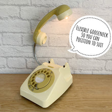 Load image into Gallery viewer, Nostalgic Decor, Retro Lamp, Nostalgic Gift, Fun Decor, Retro Home Decor, Quirky Home Decor, Mid Century Lamp, Retro Lighting, Bedside Lamp