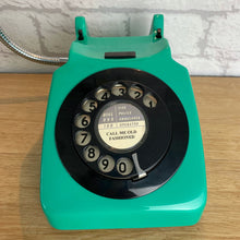 Load image into Gallery viewer, Green Lamp, Green Desk Lamp, Green Gift, Quirky Home Decor, Retro Lamp, Office Lighting, Quirky Gift, Green Bedside Lamp, Telephone Lamp