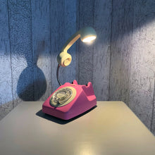 Load image into Gallery viewer, Pink Lamp, Pink Desk Lamp, Pink Office Decor, Pink Bedside Lamp, Home Office Decor, Quirky Gifts, Retro Lamp, Working From Home, Girly Gift
