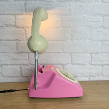 Load image into Gallery viewer, Pink Lamp, Pink Desk Lamp, Pink Office Decor, Pink Bedside Lamp, Home Office Decor, Quirky Gifts, Retro Lamp, Working From Home, Girly Gift