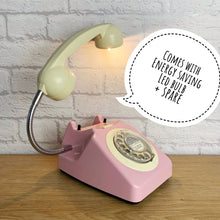Load image into Gallery viewer, Lamp Pink, Pink Desk Lamp, Pink Office Decor, Pink Bedside Lamp, Home Office Decor, Quirky Gifts, Retro Lamp, Working From Home, Girly Gift