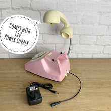 Load image into Gallery viewer, Lamp Pink, Pink Desk Lamp, Pink Office Decor, Pink Bedside Lamp, Home Office Decor, Quirky Gifts, Retro Lamp, Working From Home, Girly Gift