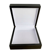 Load image into Gallery viewer, Painted Jewellery Box, Black Jewellery Box, Unique Jewellery Box, Hand Painted Gift, Gift For Mum, Colourful Decor, Bright Blues & Greens