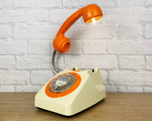 Load image into Gallery viewer, Desk Light, Desk Lamp, Vintage Desk Light, Retro Light, Quirky Fun Gifts, Mum & Dad Gifts, Retro Decor, Retro Home Office, Retro Orange Lamp