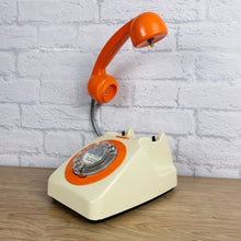 Load image into Gallery viewer, Desk Light, Desk Lamp, Vintage Desk Light, Retro Light, Quirky Fun Gifts, Mum & Dad Gifts, Retro Decor, Retro Home Office, Retro Orange Lamp