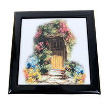 Load image into Gallery viewer, Pretty Jewellery Box, Black Jewellery Box, Cottagecore Decor, Unique Jewellery Box, Christmas Gift For Her, Pretty Trinket Box, Pretty Gift