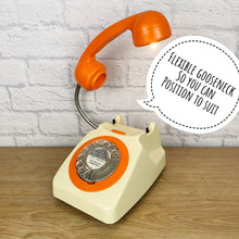 Load image into Gallery viewer, Desk Light, Desk Lamp, Vintage Desk Light, Retro Light, Quirky Fun Gifts, Mum & Dad Gifts, Retro Decor, Retro Home Office, Retro Orange Lamp