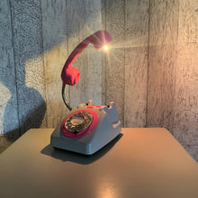 Load image into Gallery viewer, Pink Office Decor, Pink Desk Lamp, Pink Lamp, Grey Office Lamp, Home Office Decor, Quirky Gifts, Retro Lamp, Working From Home, Girly Gift