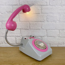 Load image into Gallery viewer, Pink Office Decor, Pink Desk Lamp, Pink Lamp, Grey Office Lamp, Home Office Decor, Quirky Gifts, Retro Lamp, Working From Home, Girly Gift