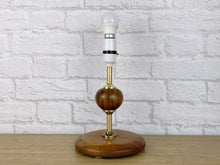 Load image into Gallery viewer, Mid Century Modern Lamp, Mid Century Modern Decor, Small Teak Wood Table Lamp, Mid Century Modern Light, Vintage Lamp, Vintage Decor, MCM.