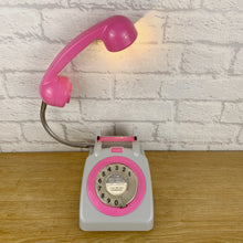 Load image into Gallery viewer, Pink Office Decor, Pink Desk Lamp, Pink Lamp, Grey Office Lamp, Home Office Decor, Quirky Gifts, Retro Lamp, Working From Home, Girly Gift