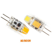 Load image into Gallery viewer, 4X G4 LED Cob 3W 12V Bulb, Dimmable Bulb, Warm White Light Bulb, Capsule Bulb, Low Voltage Lighting.