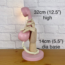 Load image into Gallery viewer, Retro Telephone Hand Lamp. Pink
