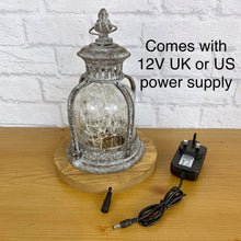 Load image into Gallery viewer, Rustic Lantern, Rustic Decor, Metal Lantern, Lantern Lamp, Colourful Lights, Rustic Lamp, Quirky Decor, Quirky Gift, Multicoloured Lantern