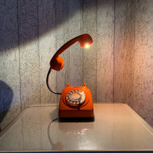 Load image into Gallery viewer, Orange Light, Orange Desk Lamp, Orange Retro Decor, Retro Light, Quirky Gifts, Gifts For Couple, Retro Lamp, Desk Lamp, Quirky Home Decor