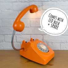 Load image into Gallery viewer, Orange Light, Orange Desk Lamp, Orange Retro Decor, Retro Light, Quirky Gifts, Gifts For Couple, Retro Lamp, Desk Lamp, Quirky Home Decor