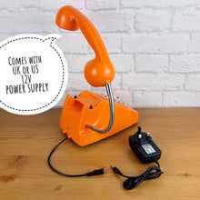 Load image into Gallery viewer, Orange Light, Orange Desk Lamp, Orange Retro Decor, Retro Light, Quirky Gifts, Gifts For Couple, Retro Lamp, Desk Lamp, Quirky Home Decor