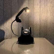 Load image into Gallery viewer, Mid Century Desk Lamp, Mid Century Lamp, Mid Century Decor, Retro Lamp, Desk Lighting, Bakelite Telephone Lamp, Retro Gifts, Office Lighting
