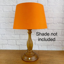 Load image into Gallery viewer, Table Lamp Wood, Vintage Wood Lamp, Wood Lamp, Wood Light, Vintage Home Decor, 1940s Antique, Cottagecore, British Vintage, English Antique