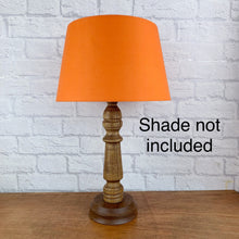 Load image into Gallery viewer, Wood Lamp, Vintage Wood Lamp, Wood Table Lamp, Wood Light, Vintage Home Decor, 1940s Antique, Cottagecore, British Vintage, English Antique