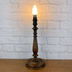 Vintage Wooden Lamp Base.