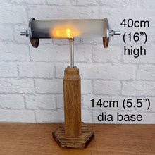Load image into Gallery viewer, Vintage Wood Bankers Style Desk Lamp.