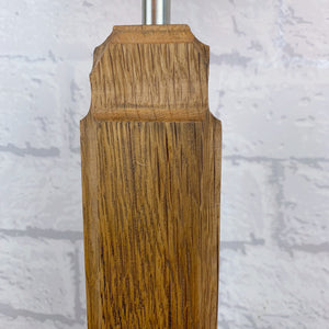 Vintage Wood Bankers Style Desk Lamp.