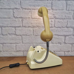 Retro Telephone Lamp Cream / Mustard