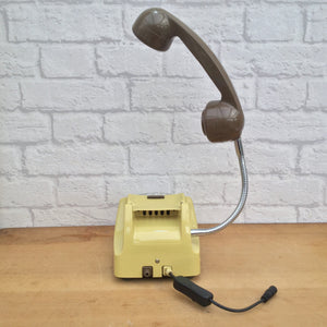 Retro Telephone Lamp Mustard / Brown