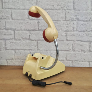 Retro Telephone Lamp Cream / Red
