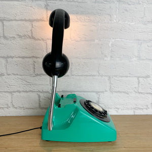 Retro Telephone Lamp Green Black