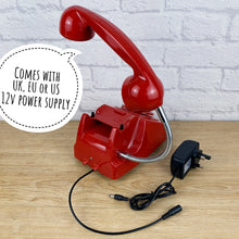 Load image into Gallery viewer, Retro Telephone Lamp Red
