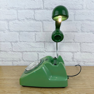 Retro Telephone Lamp Green
