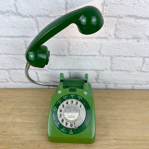 Retro Telephone Lamp Green