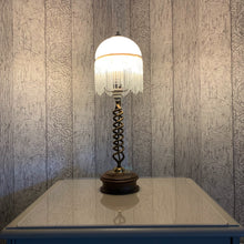 Load image into Gallery viewer, Antique Brass Barley Twist Lamp.
