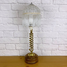 Load image into Gallery viewer, Antique Brass Barley Twist Lamp.
